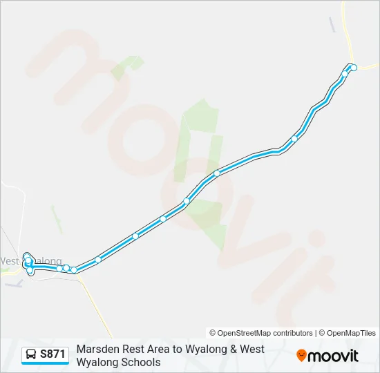 S871 Bus Line Map