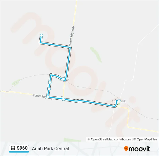 S960 Bus Line Map