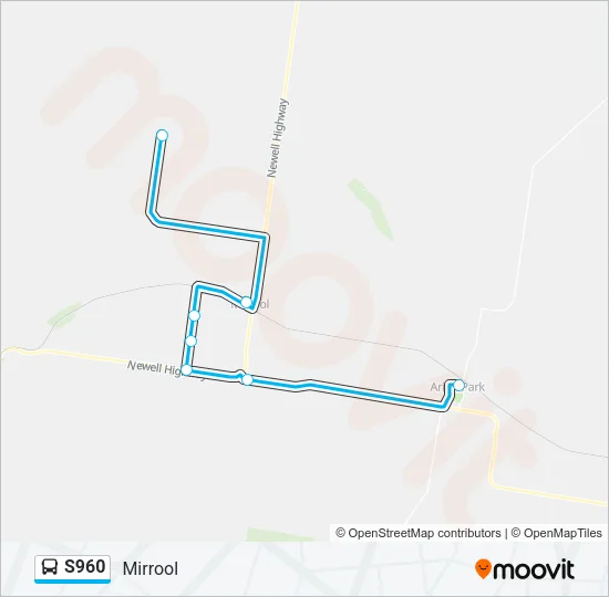 S960 Bus Line Map