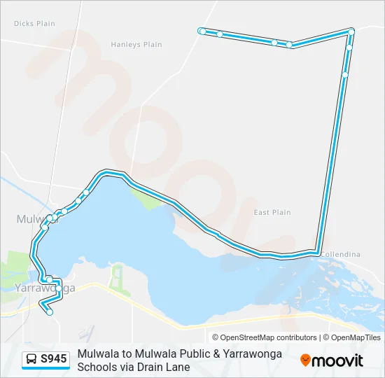 S945 Bus Line Map