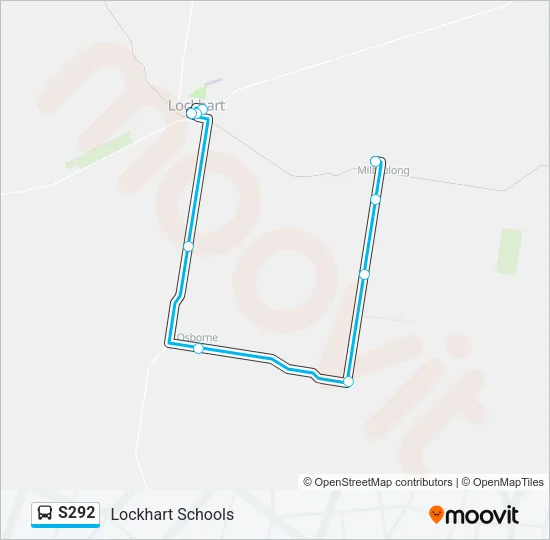 S292 Bus Line Map