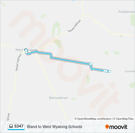 S347 Bus Line Map