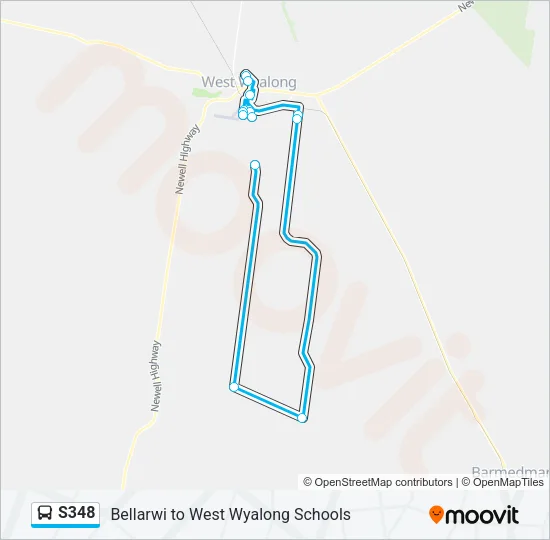 S348 Bus Line Map