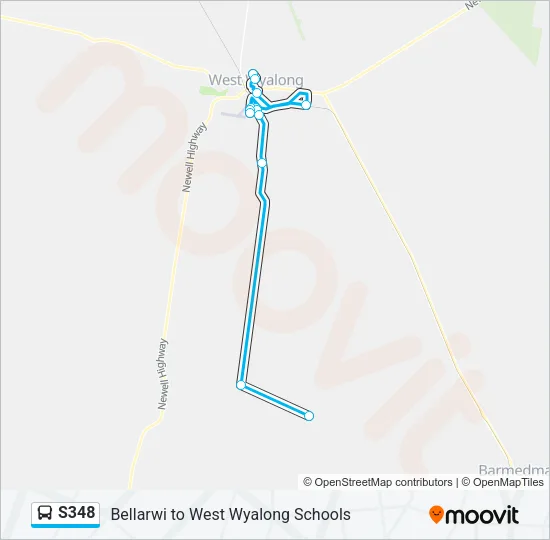S348 Bus Line Map