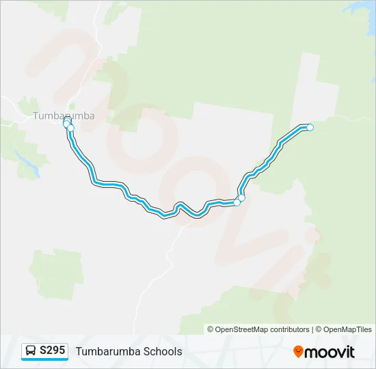 S295 Bus Line Map
