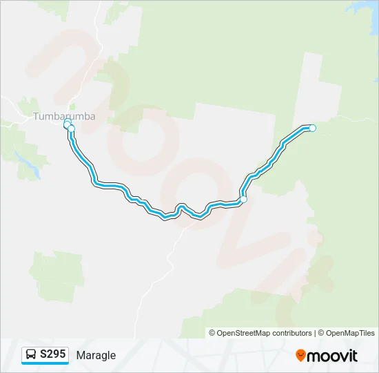 S295 Bus Line Map