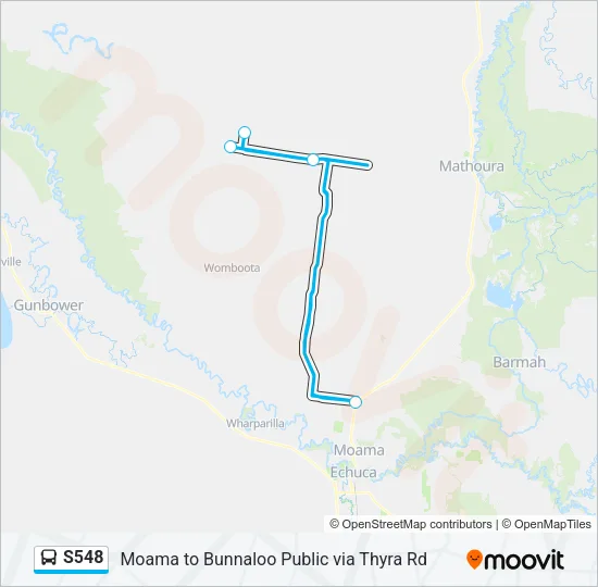 S548 Bus Line Map