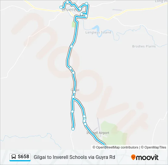 S658 Bus Line Map