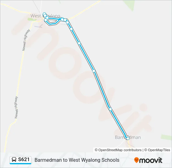 S621 Bus Line Map