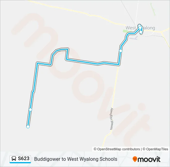 S623 Bus Line Map