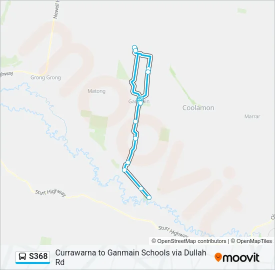S368 Bus Line Map