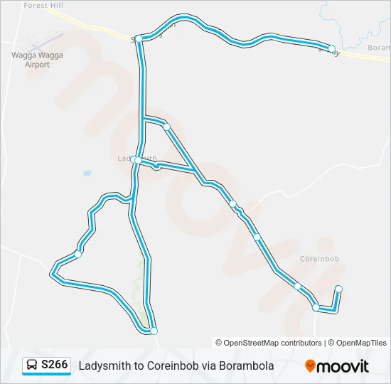 S266 Bus Line Map