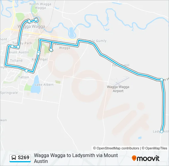 S269 Bus Line Map