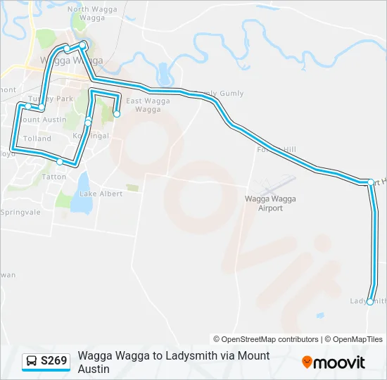 S269 Bus Line Map
