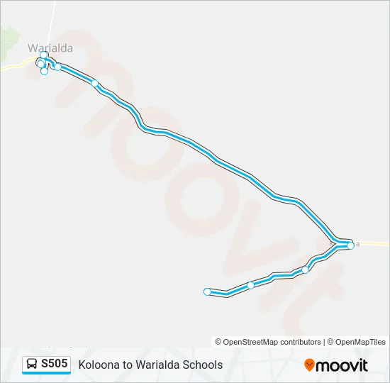 S505 Bus Line Map
