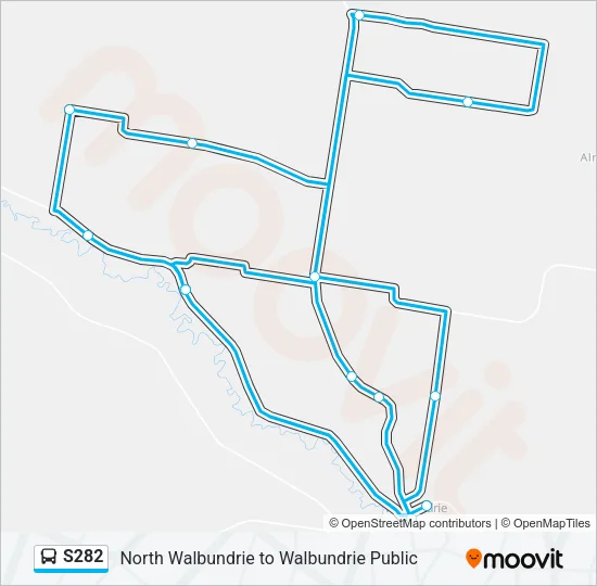 S282 Bus Line Map