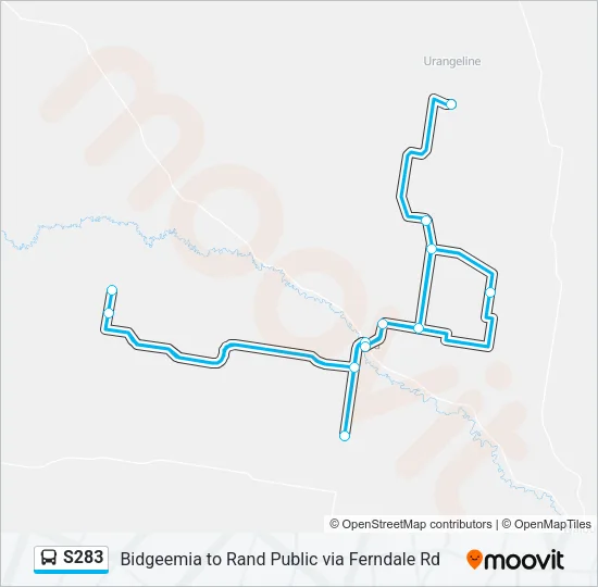 S283 Bus Line Map
