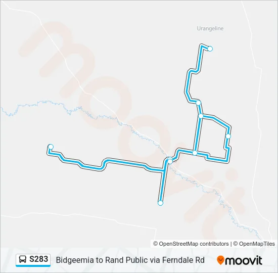 S283 Bus Line Map
