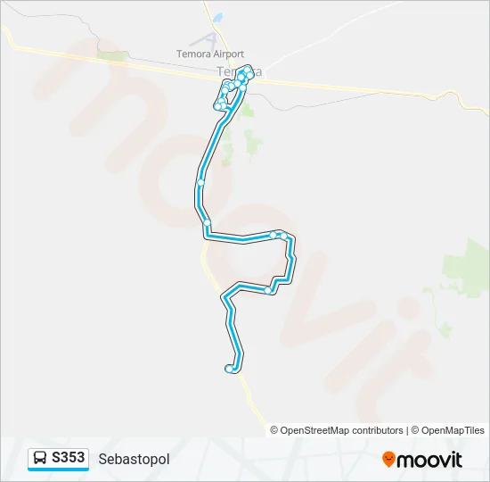 S353 Bus Line Map