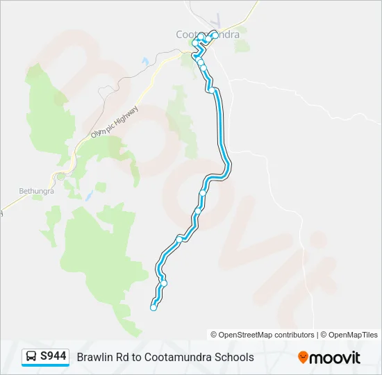 S944 Bus Line Map