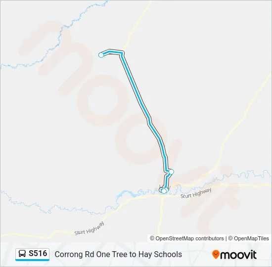 S516 Bus Line Map