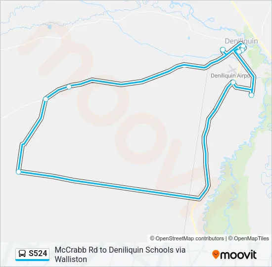 S524 Bus Line Map
