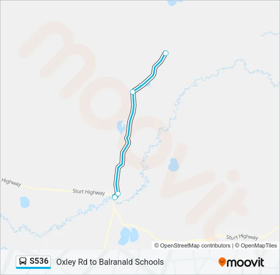 S536 Bus Line Map