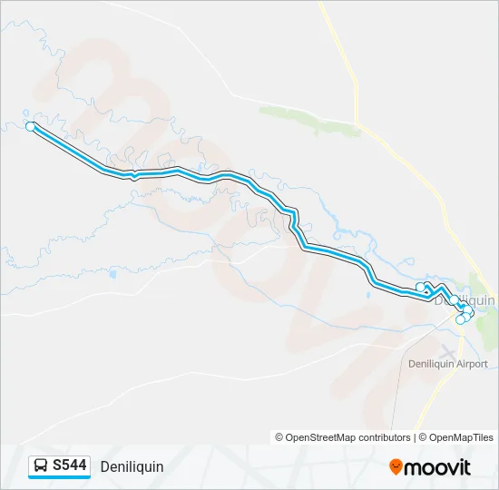 S544 Bus Line Map