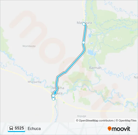 S525 Bus Line Map