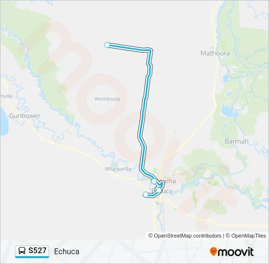 S527 Bus Line Map