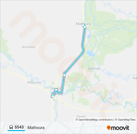 S543 Bus Line Map