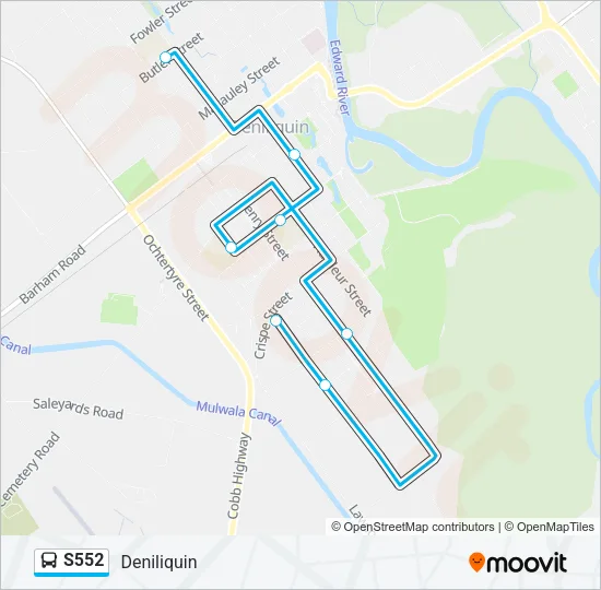 S552 Bus Line Map