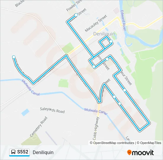 S552 Bus Line Map