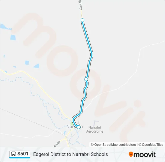 S501 Bus Line Map