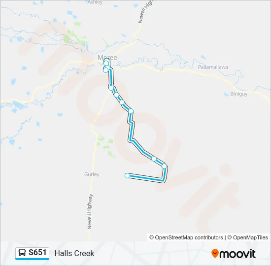 S651 Bus Line Map