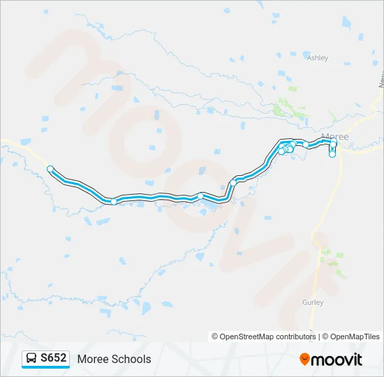S652 Bus Line Map
