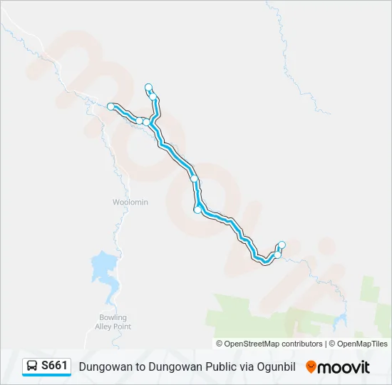 S661 Bus Line Map