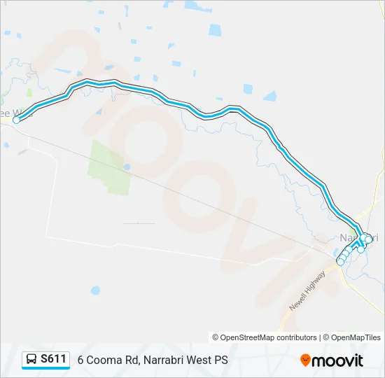 S611  Line Map