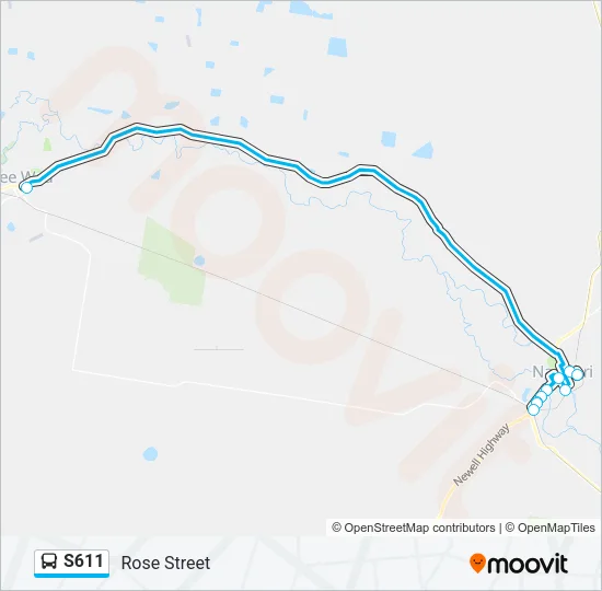 S611  Line Map