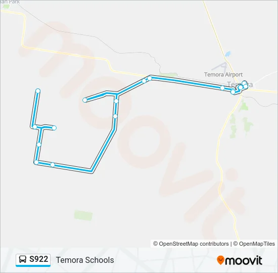 S922 Bus Line Map