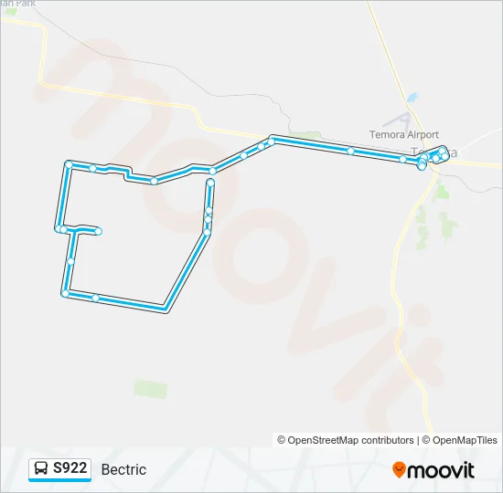 S922 Bus Line Map