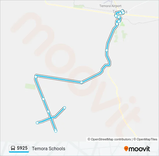 S925 Bus Line Map