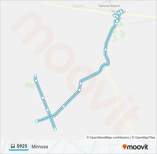 S925 Bus Line Map