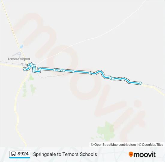 S924 Bus Line Map