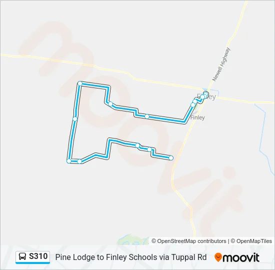 S310 Bus Line Map