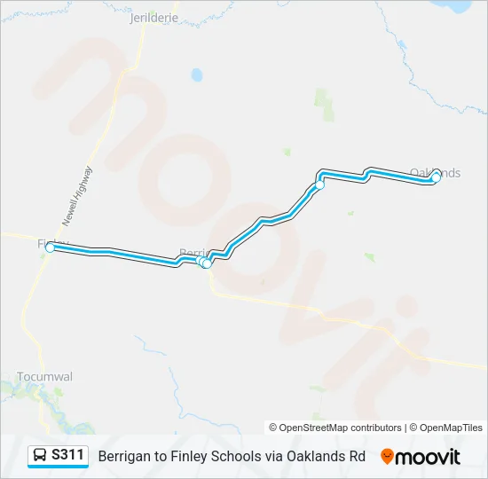 S311 Bus Line Map
