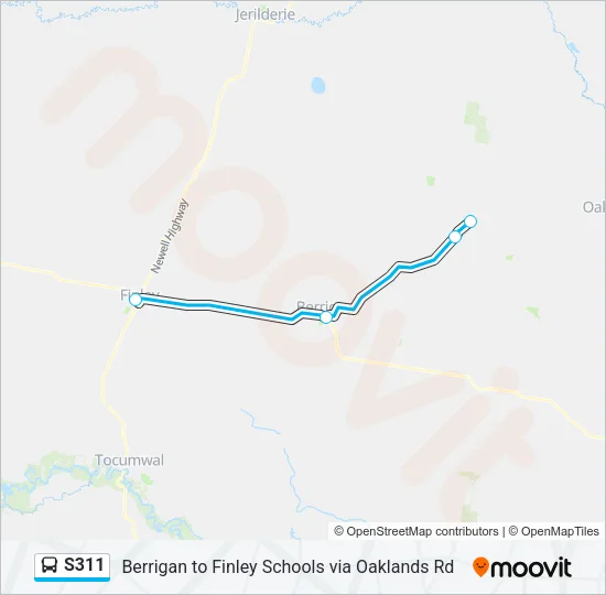 S311 Bus Line Map