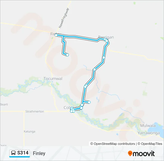 S314 Bus Line Map