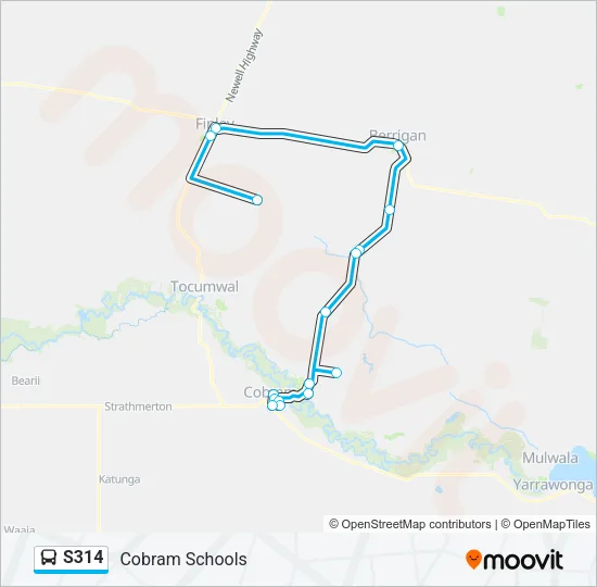 S314 Bus Line Map