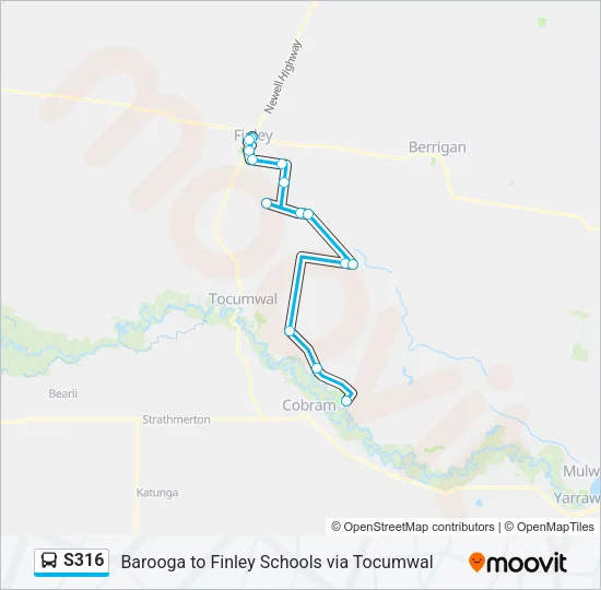S316 Bus Line Map
